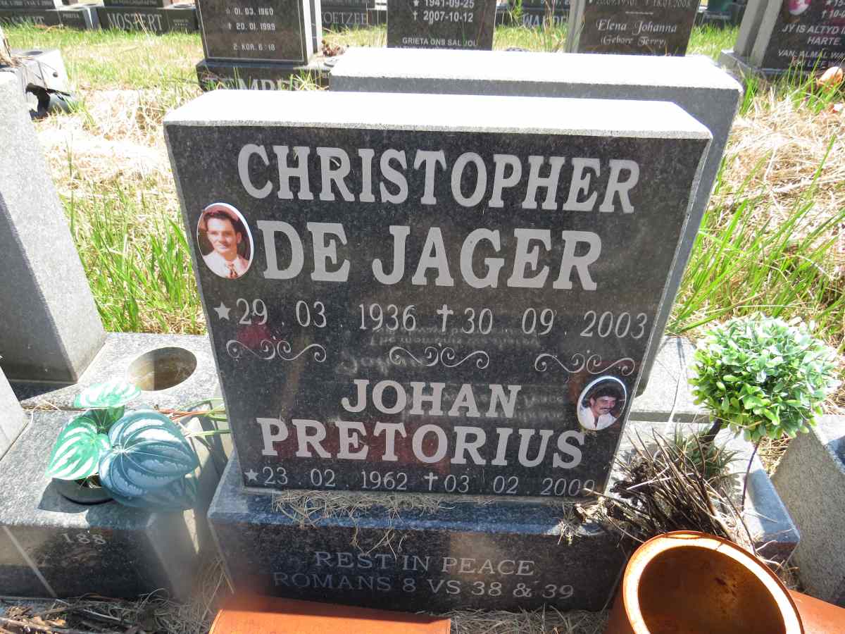 JAGER Christopher, de 1936-2003 :: PRETORIUS Johan 1962-2009