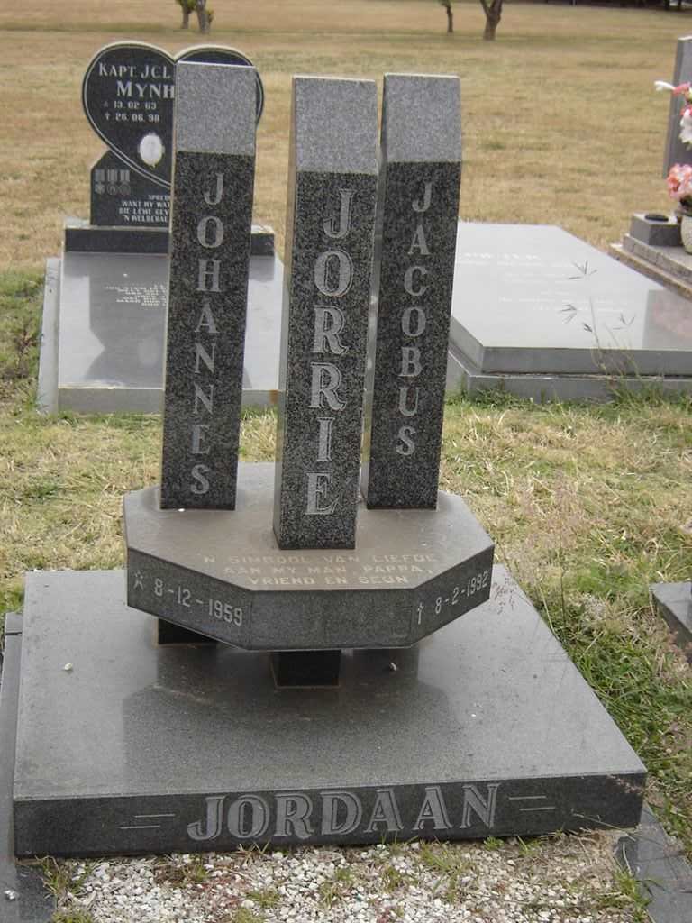 JORDAAN Johannes Jacobus 1959-1992
