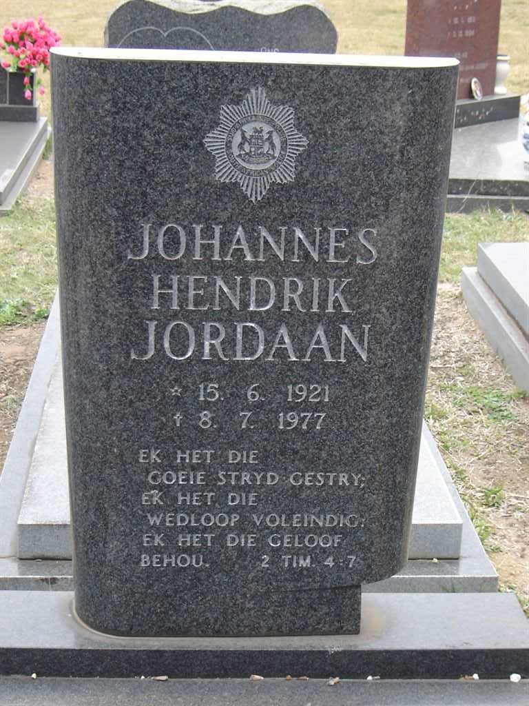 JORDAAN Johannes Hendrik 1921-1977