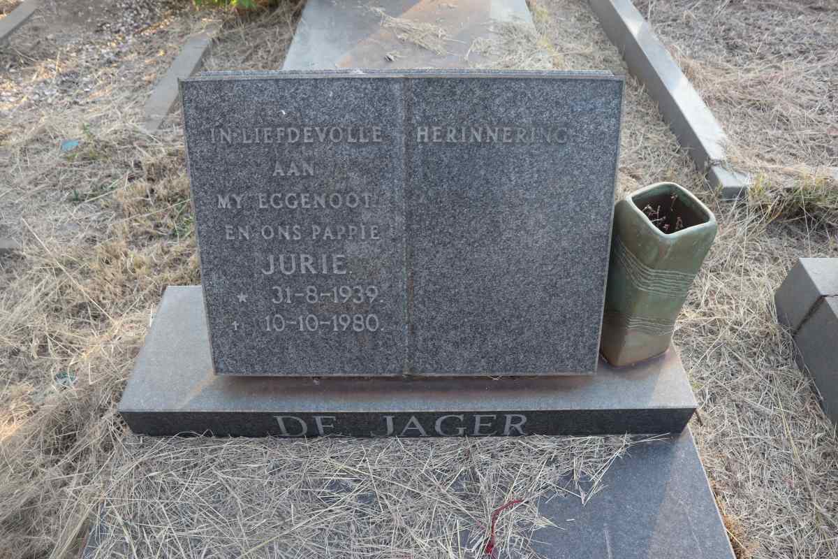 JAGER Jurie, de 1939-1980