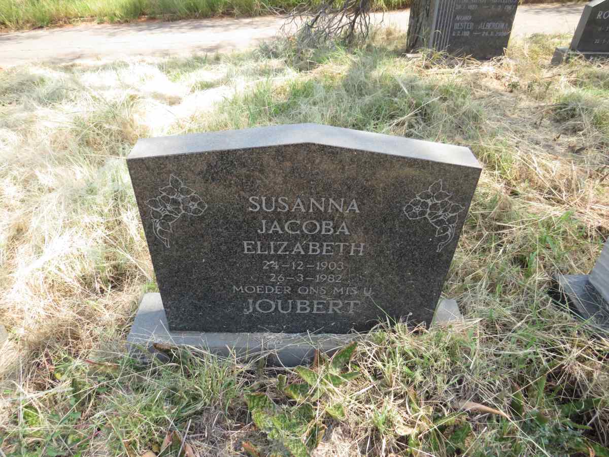 JOUBERT Susanna Jacoba Elizabeth 1903-1982