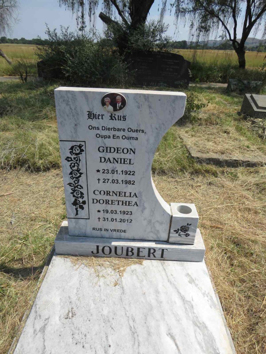 JOUBERT Gideon Daniel 1922-1982 & Cornelia Dorethea 1923-2012