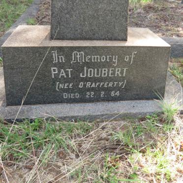 JOUBERT Pat nee O'RAFFERTY -1964