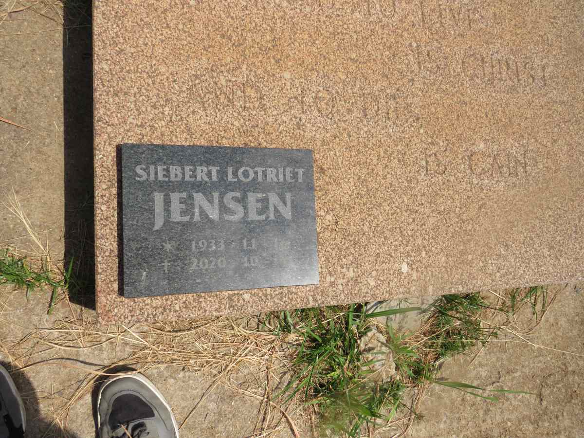 JENSEN Siebert Lotriet 1933-2020