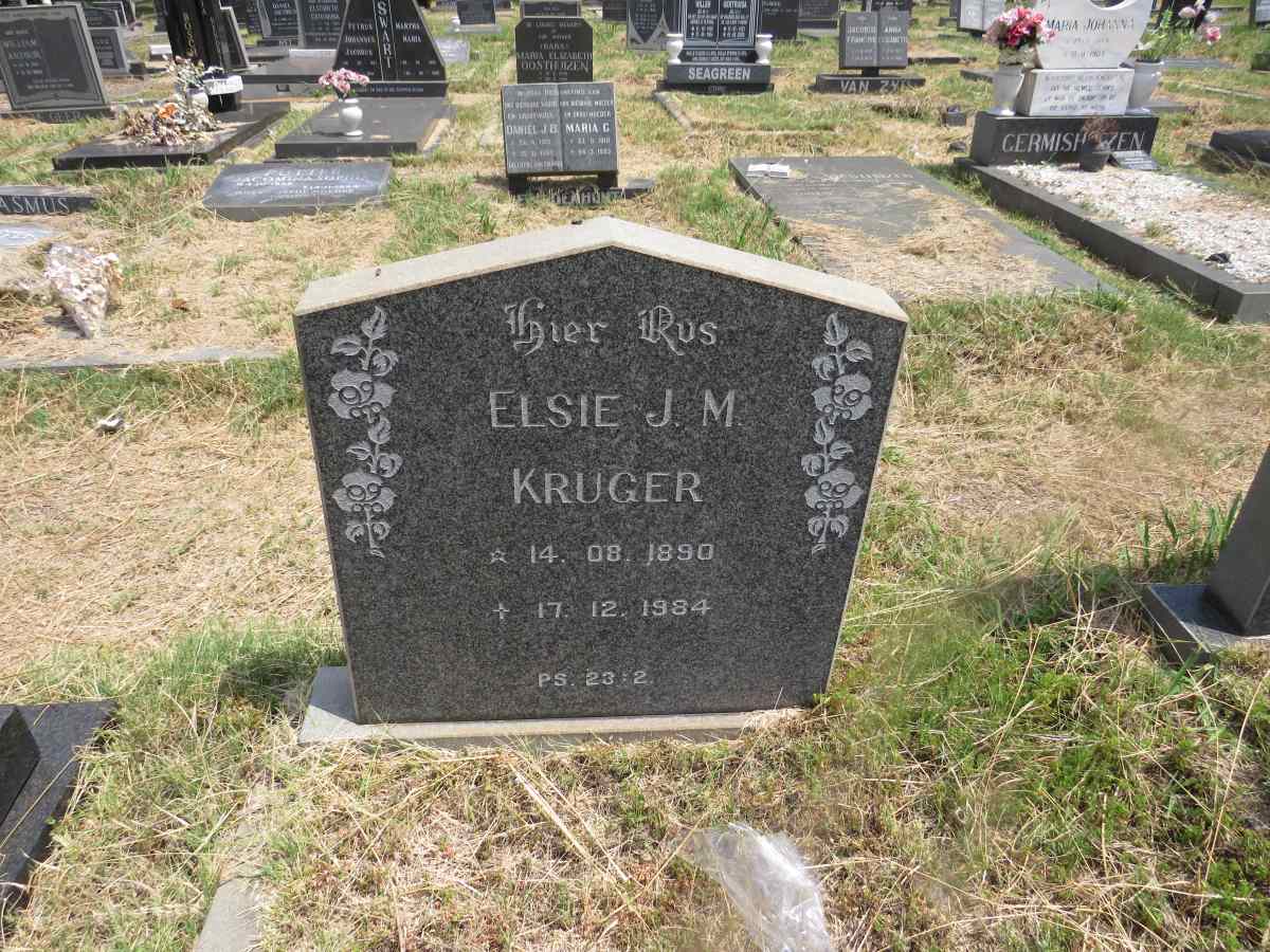 KRUGER Elsie J.M. 1890-1984