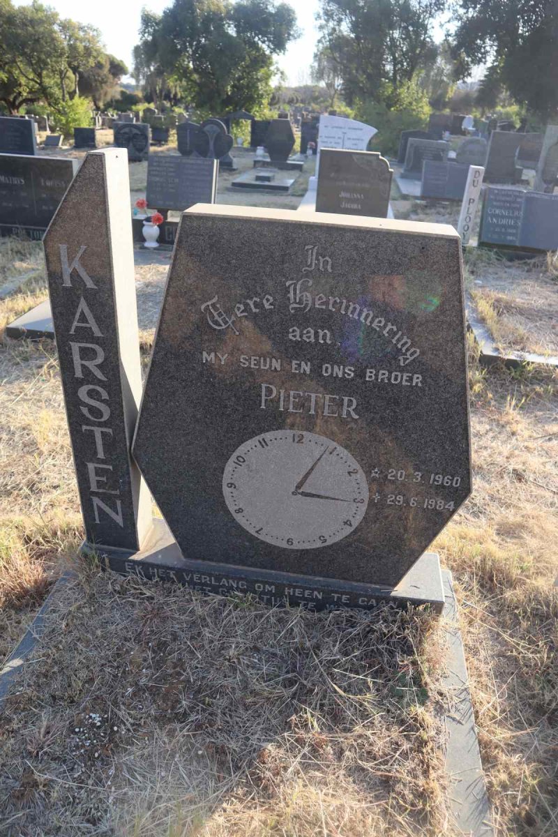 KARSTEN Pieter 1960-1984