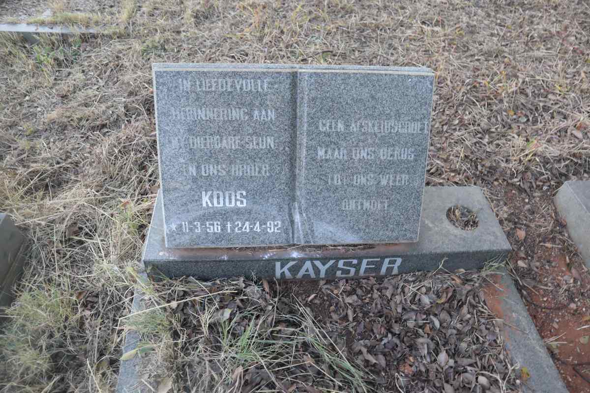 KAYSER Koos 1956-1992