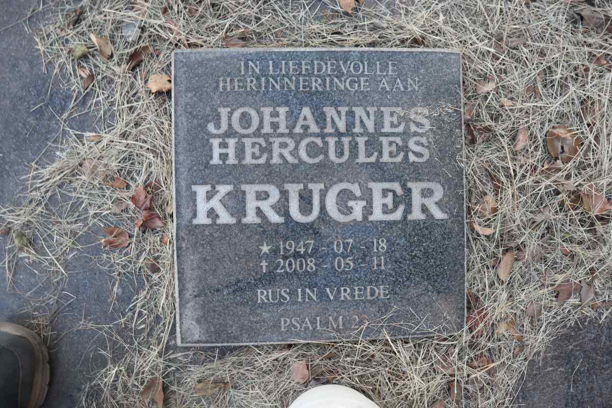 KRUGER Johannes Hercules 1947-2008