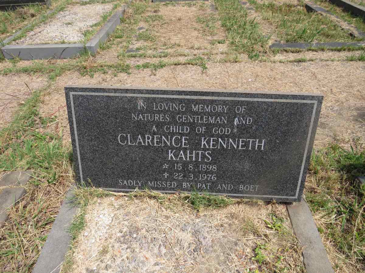 KAHTS Clarence Kenneth 1898-1976