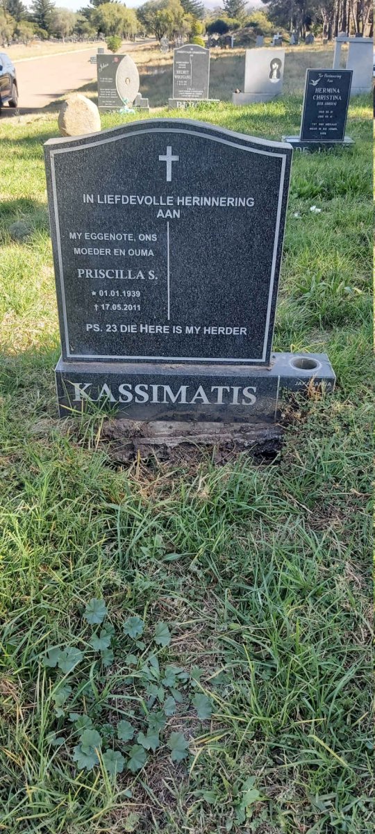 KASSIMATIS Priscilla S. 1939-2011