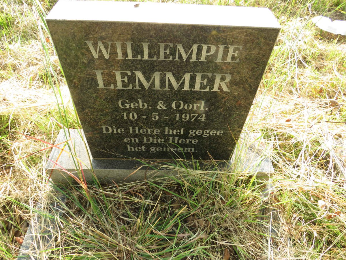 LEMMER Willempie 1974-1974