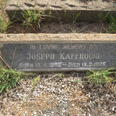 KAFFROUNI Joseph 1895-1965