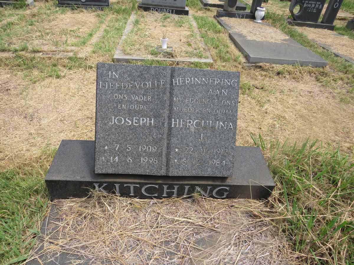 KITCHING Joseph 1909-1998 & Herculina J. 1912-1984