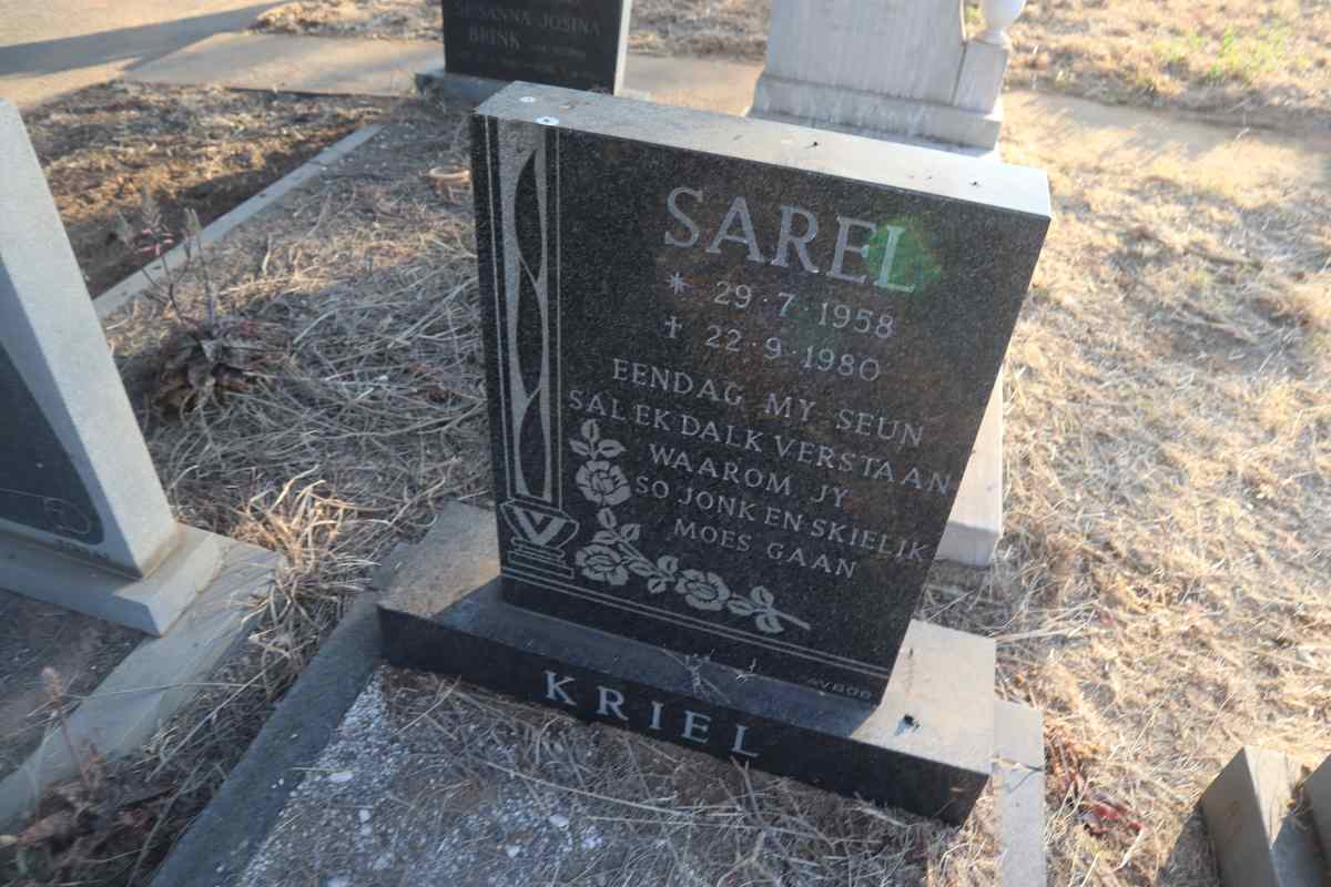 KRIEL Sarel 1958-1980