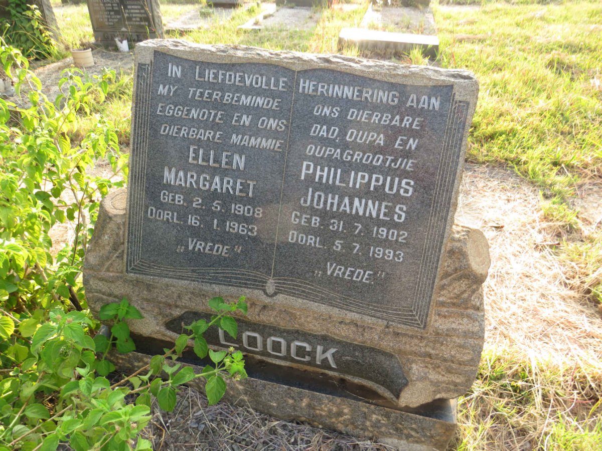LOOCK Philippus Johannes 1902-1993 & Ellen Margaret 1908-1963