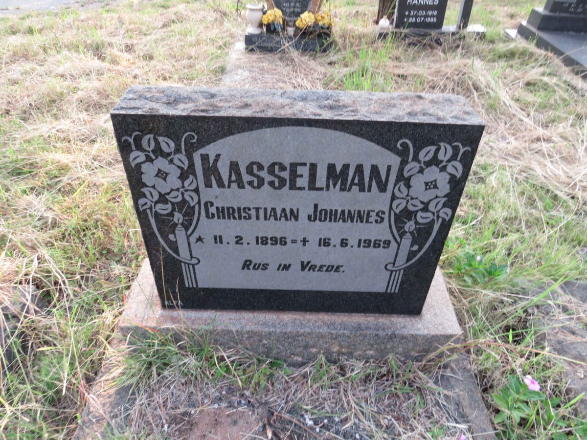 KASSELMAN Christiaan Johannes 1896-1969