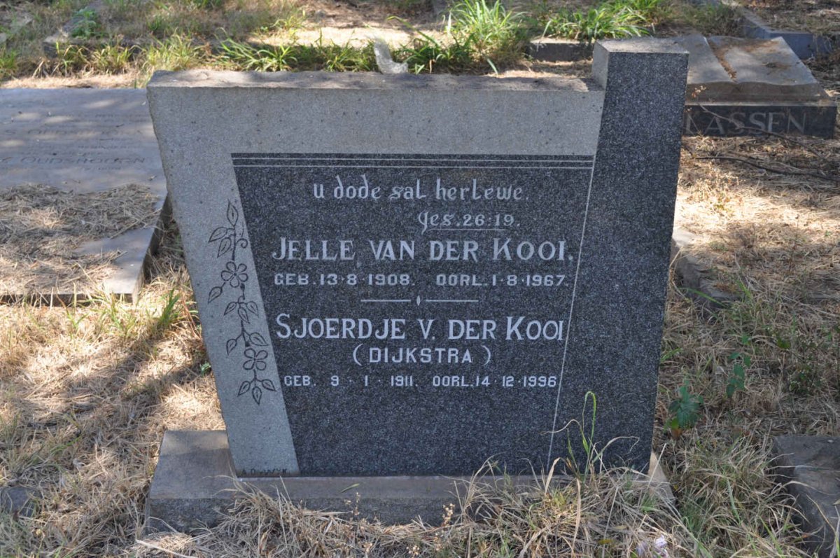 KOOI Jelle, van der 1908-1967 &amp; Sjoerdje DIJKSTRA 1911-1996