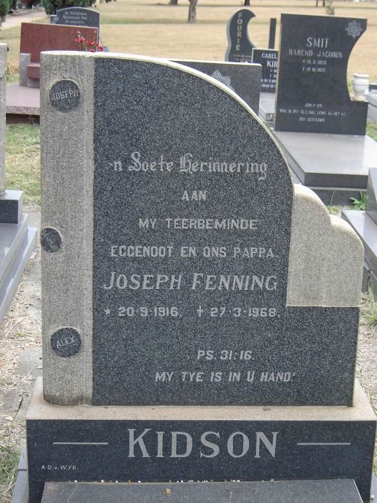 KIDSON Joseph Fenning 1916-1968