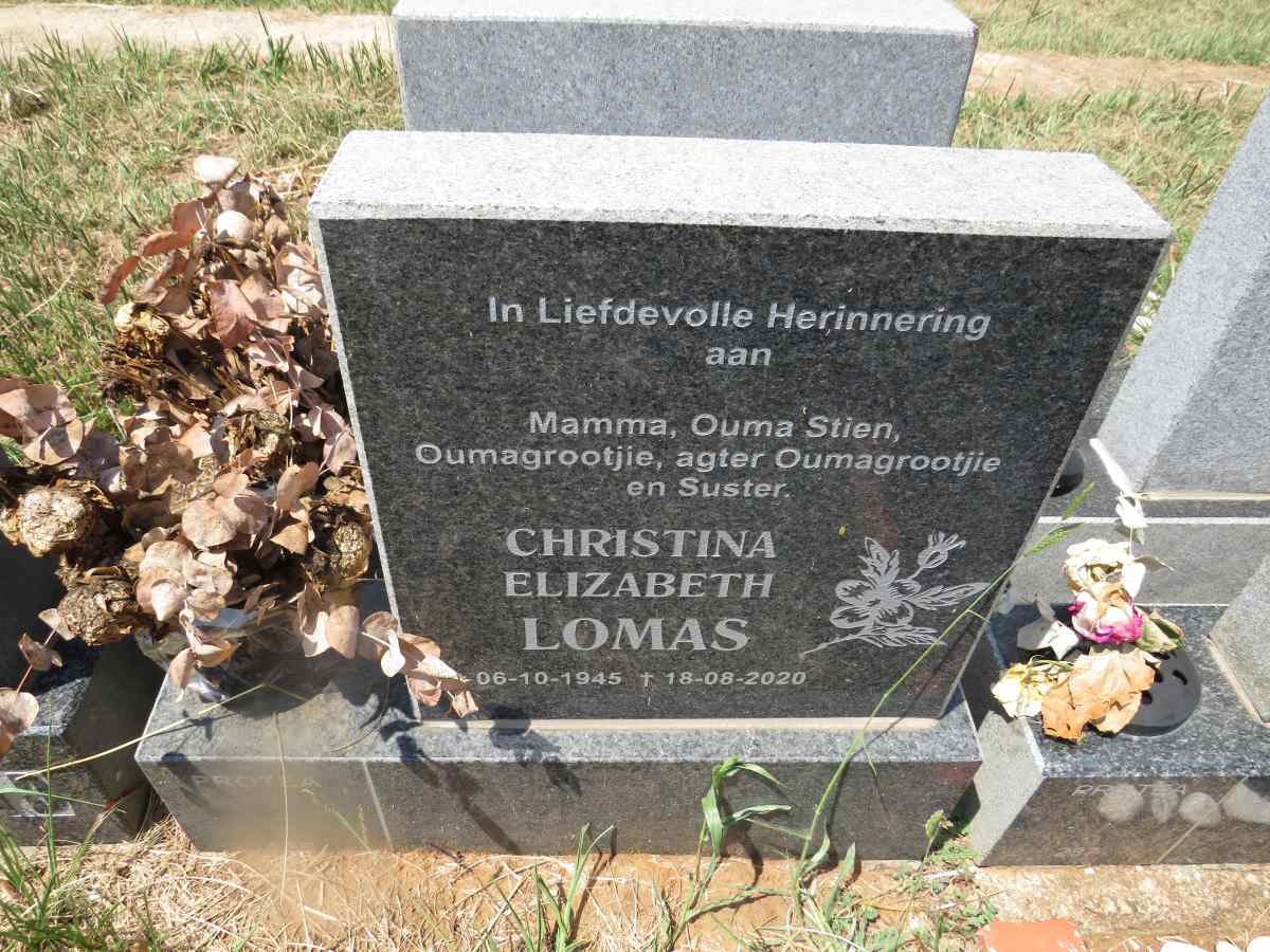 LOMAS Christina Elizabeth 1945-2020
