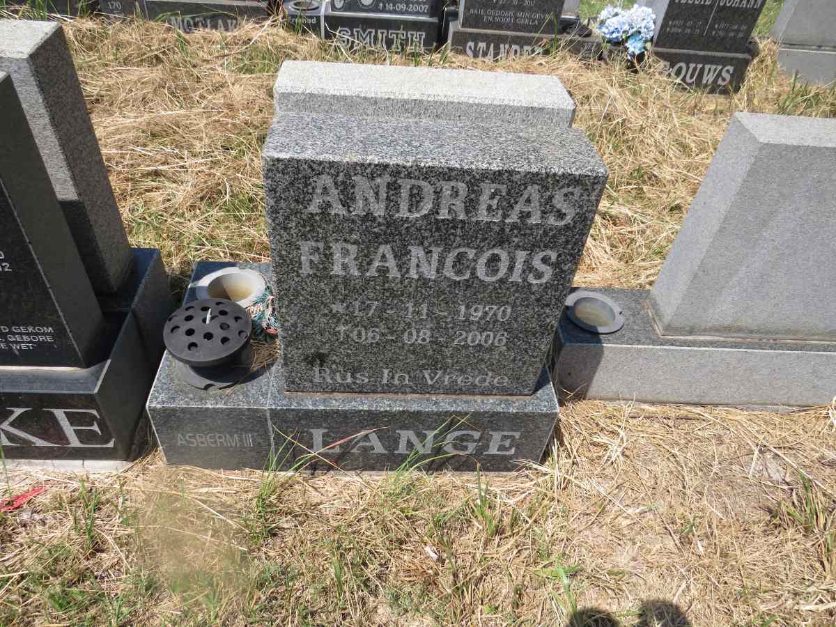 LANGE Andreas Francois 1970-2006