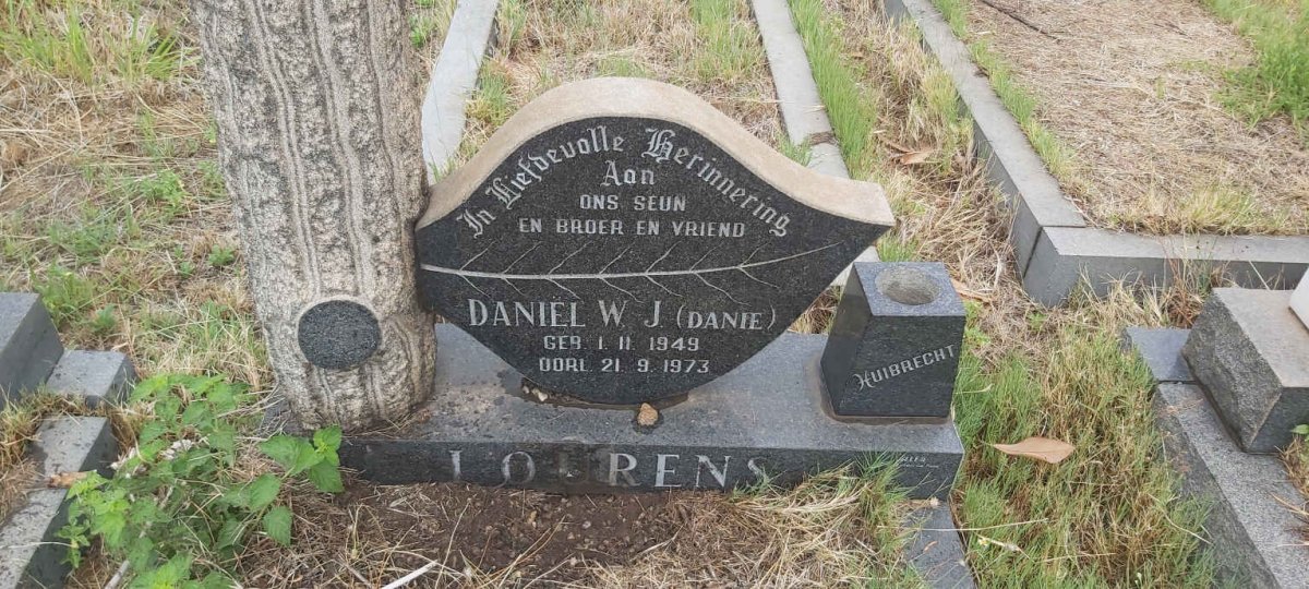 LOURENS Daniel W.J. 1949-1973