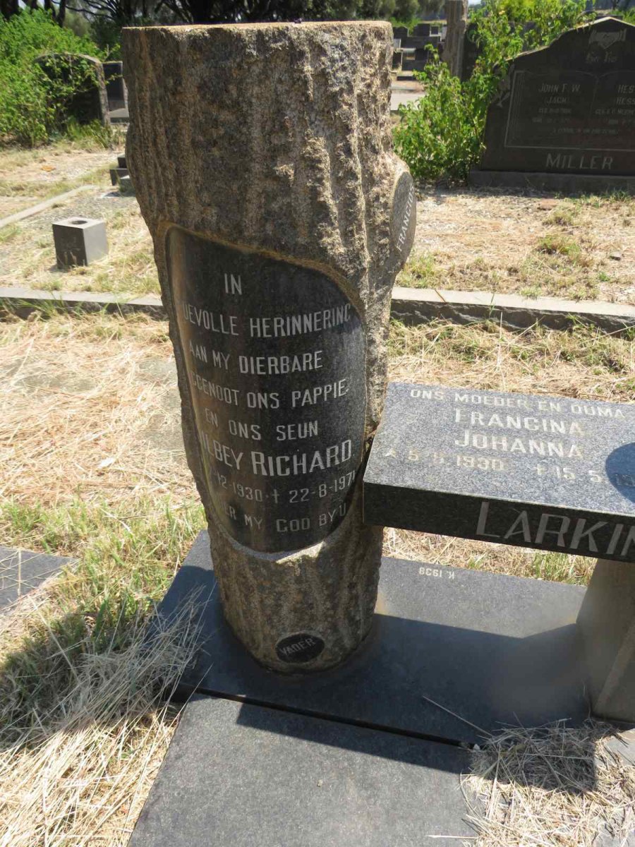 LARKINS Silbey Richard 1930-1971 & Francina Johanna 1930-1983_3
