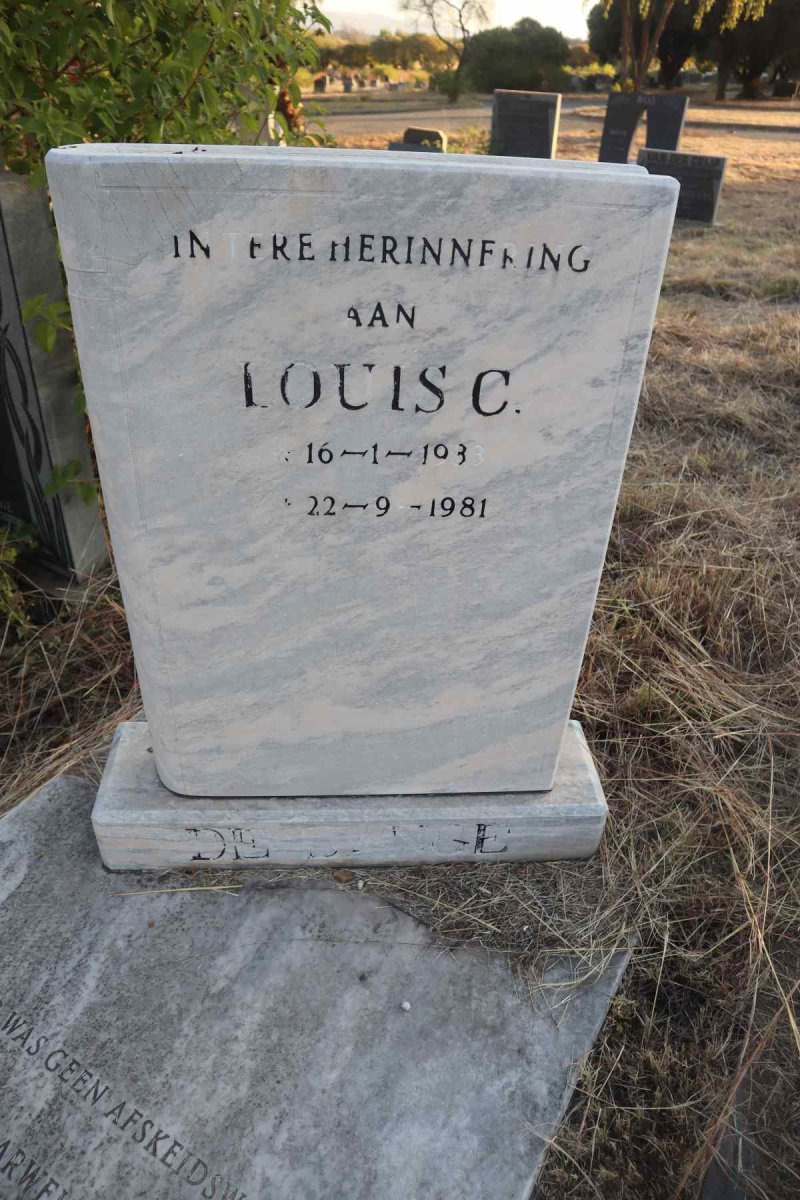 LANGE Louis C., de 1933-1981