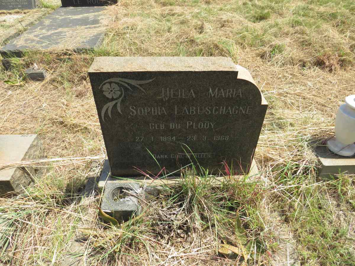 LABUSCHAGNE Heila Maria Sophia nee DU PLOOY 1894-1968
