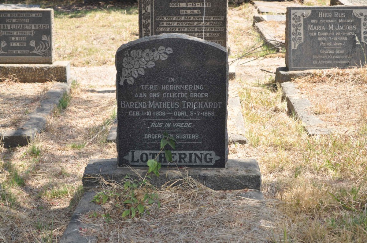 LOTHERING Barend Matheus Trichardt 1938-1958