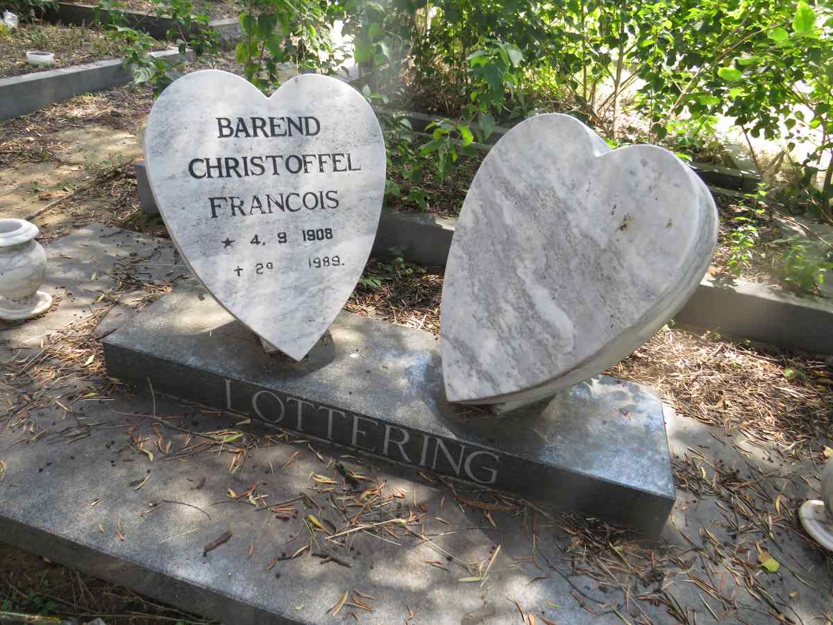 LOTTERING Barend Christoffel Francois 1908-1989