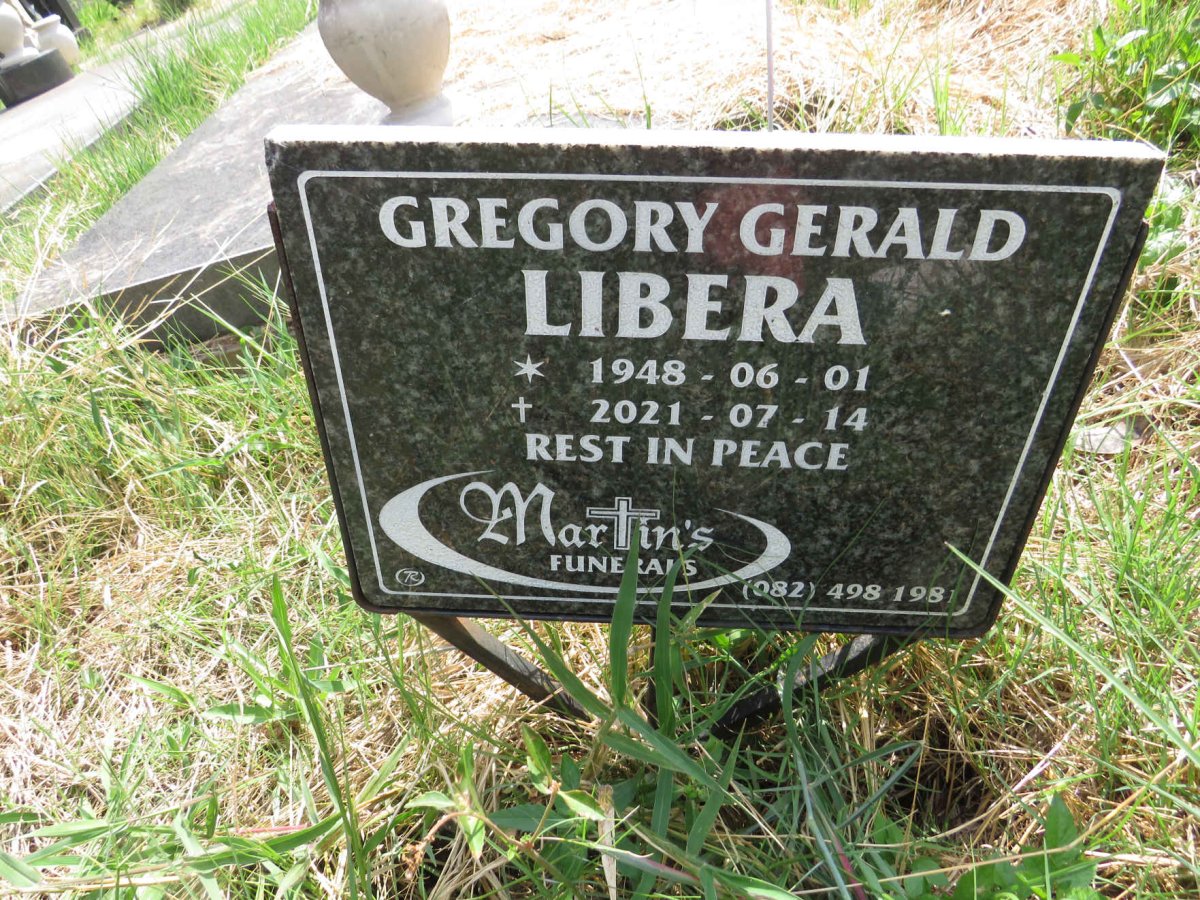 LIBERA Gregory Gerald 1948-2021