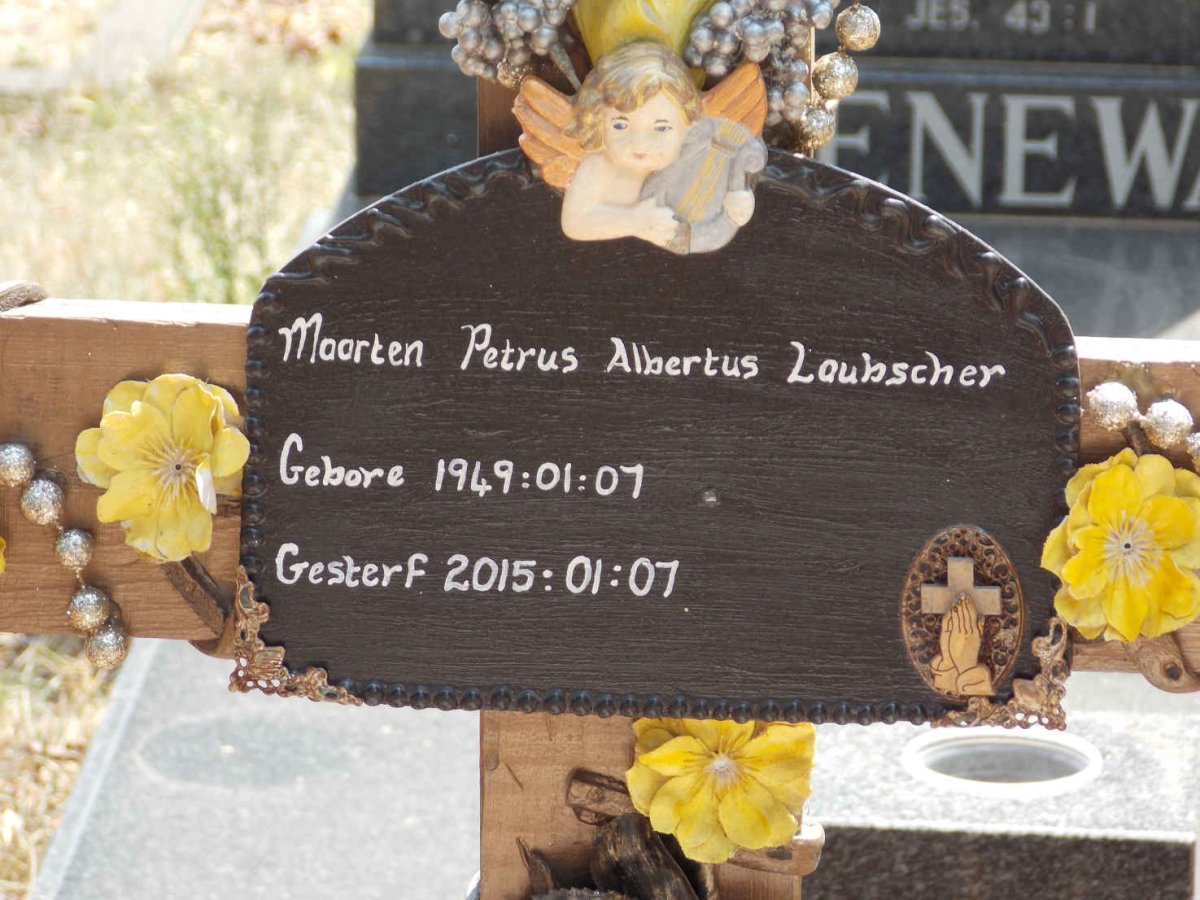 LAUBSCHER Maarten Petrus Albertus 1949-2015