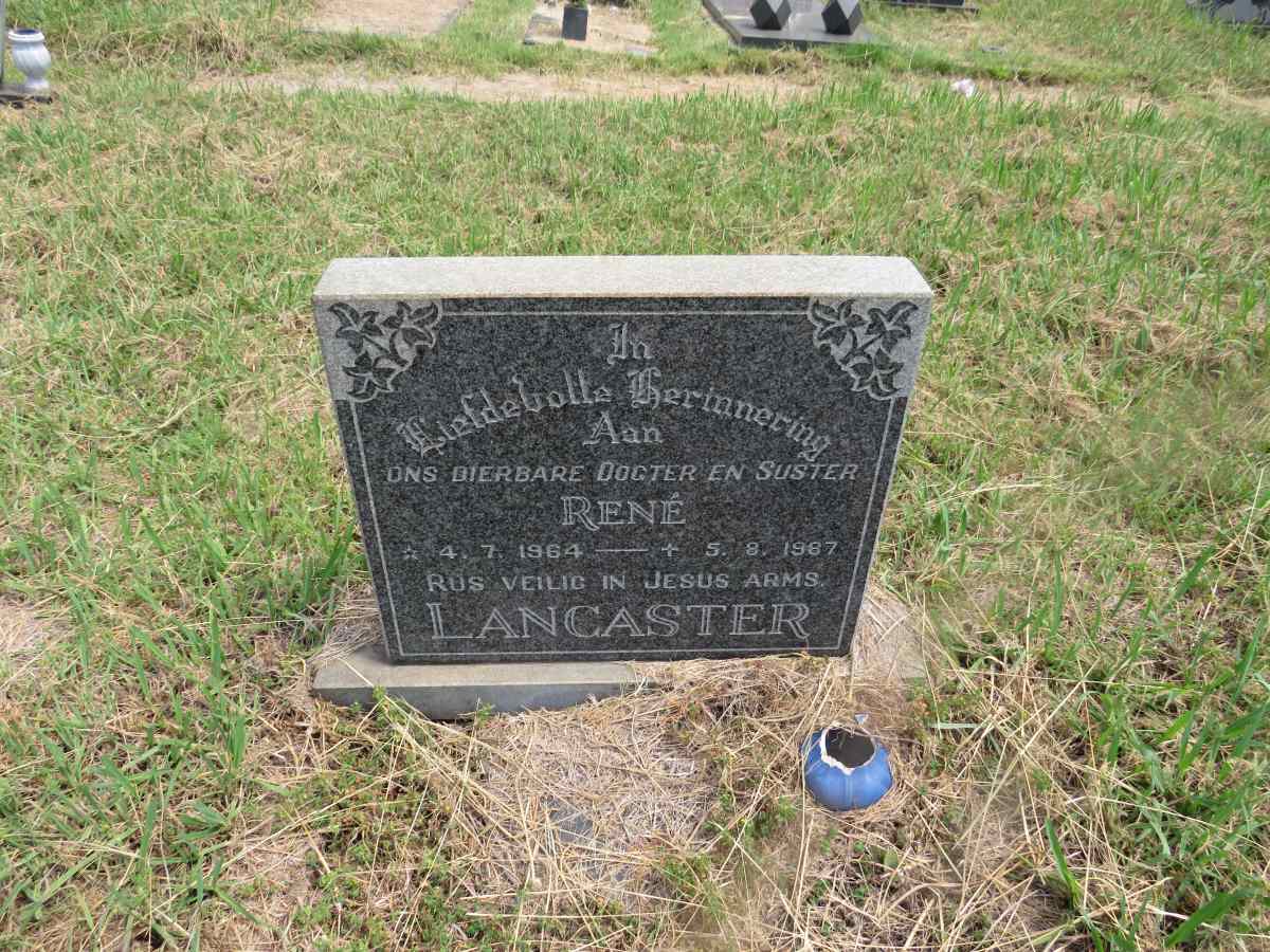 LANCASTER Rene 1964-1987
