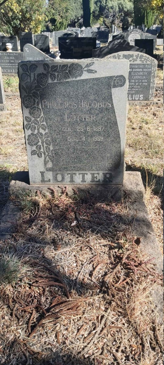 LÖTTER Phillipus Jacobus 1897-1959