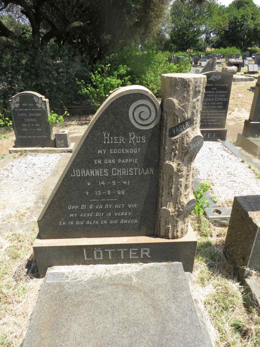 LOTTER Johannes Christiaan 1941-1966