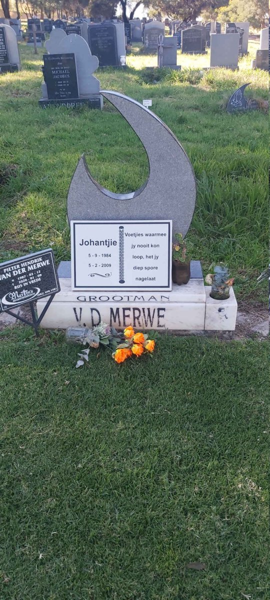 MERWE Johantjie, v.d. 1984-2009 :: MERWE Pieter Hendrik, van der 1987-2020