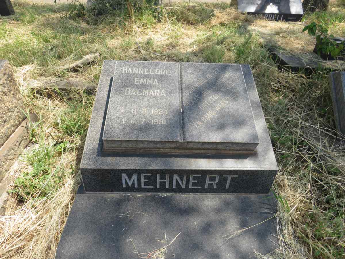 MEHNERT Hannelore Emma Dagmara 1924-1991