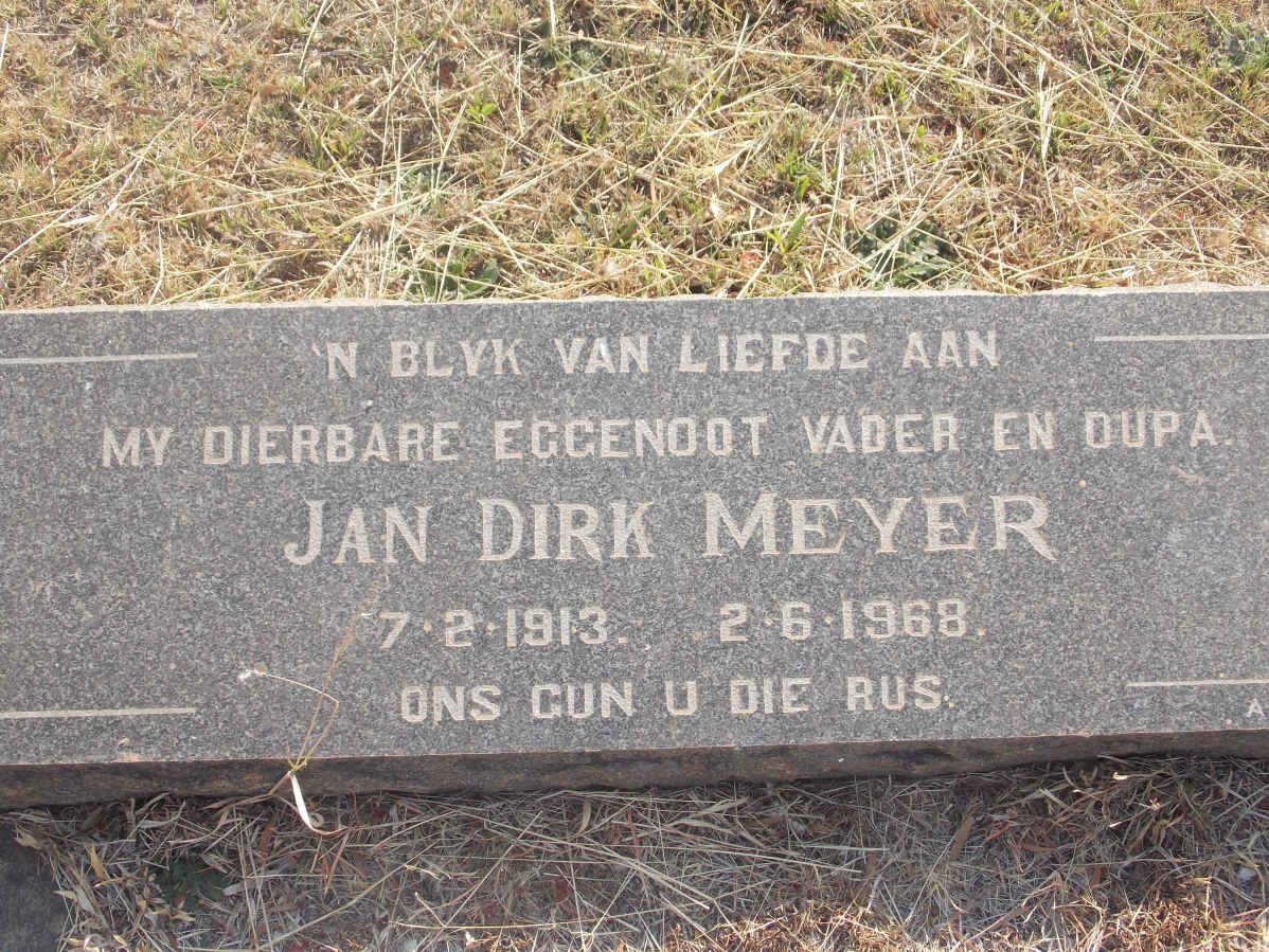 MEYER Jan Dirk 1913-1968