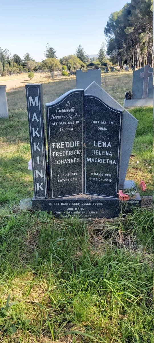 MAKKINK Frederick Johannes 1945-2012 &amp; Helena Magrietha 1951-2019