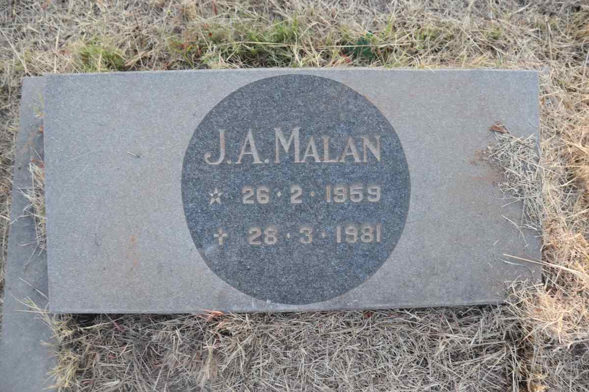 MALAN J.A. 1959-1981
