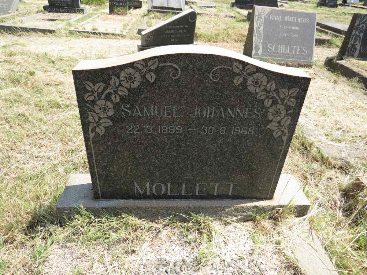 MOLLETT Samuel Johannes 1899-1968