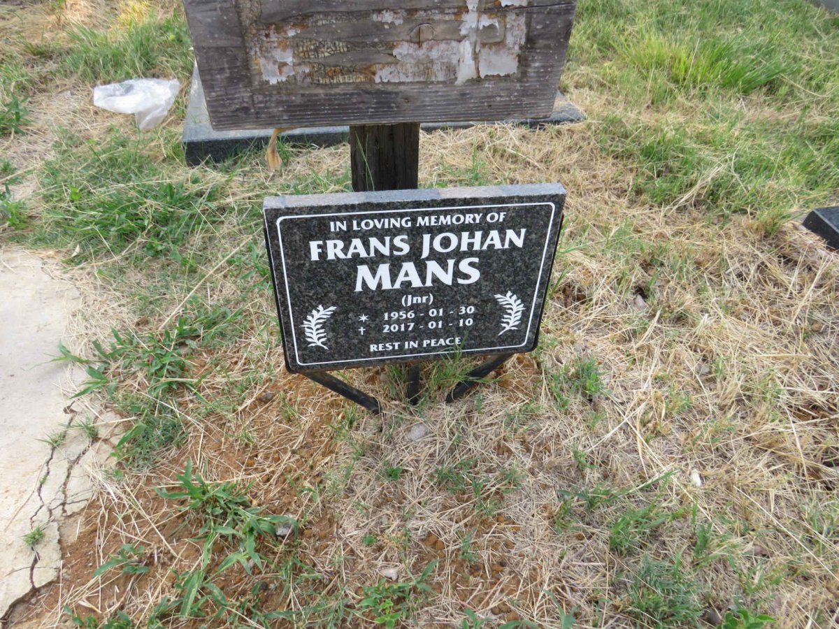 MANS Frans Johan 1956-2017
