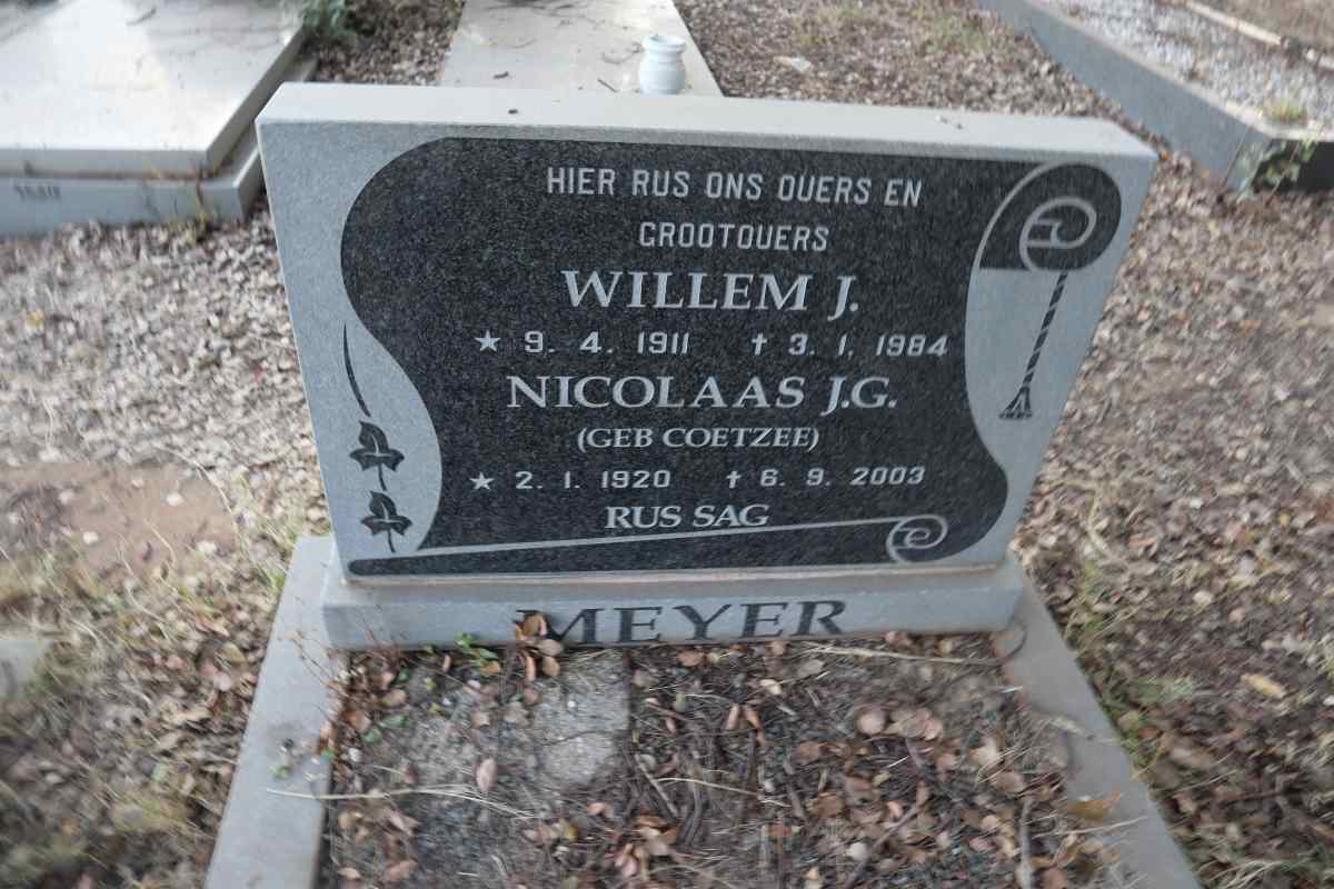 MEYER Willem J. 1911-1984 & Nicolaas J.G. COETZEE 1920-2003