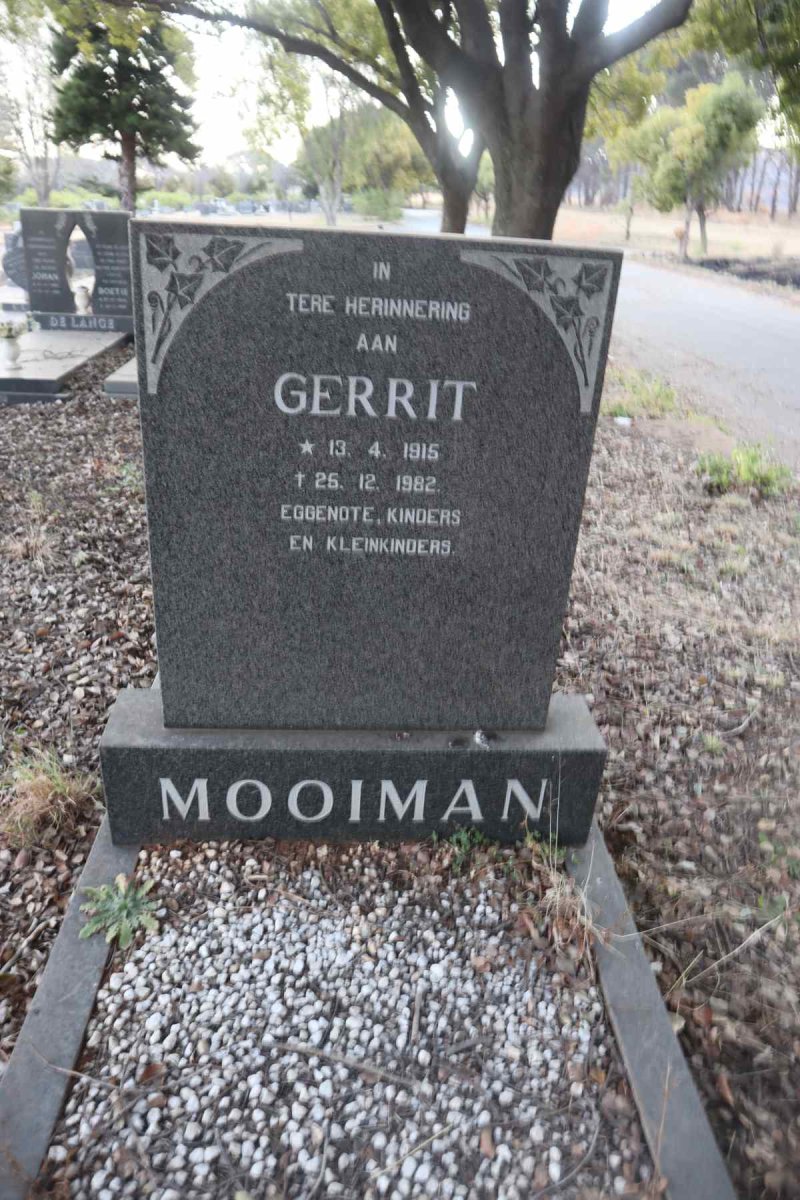 MOOIMAN Gerrit 1915-1982