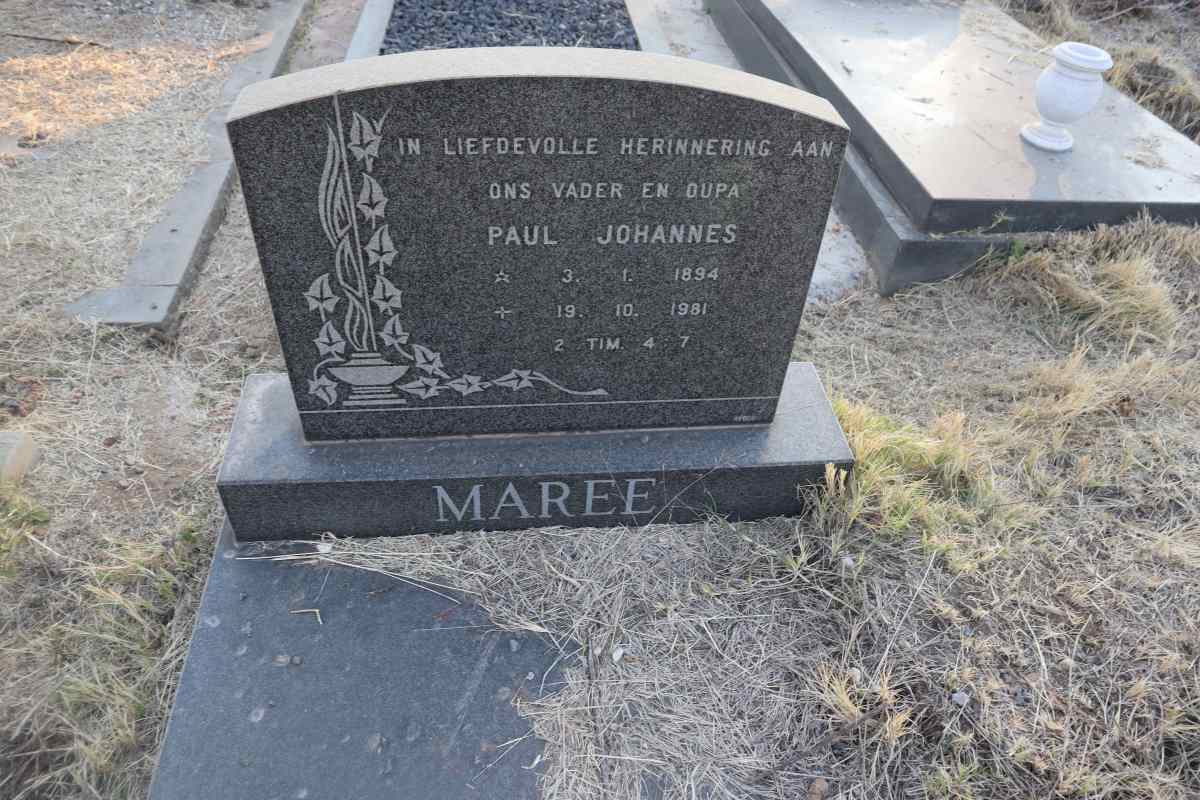 MAREE Paul Johannes 1894-1981