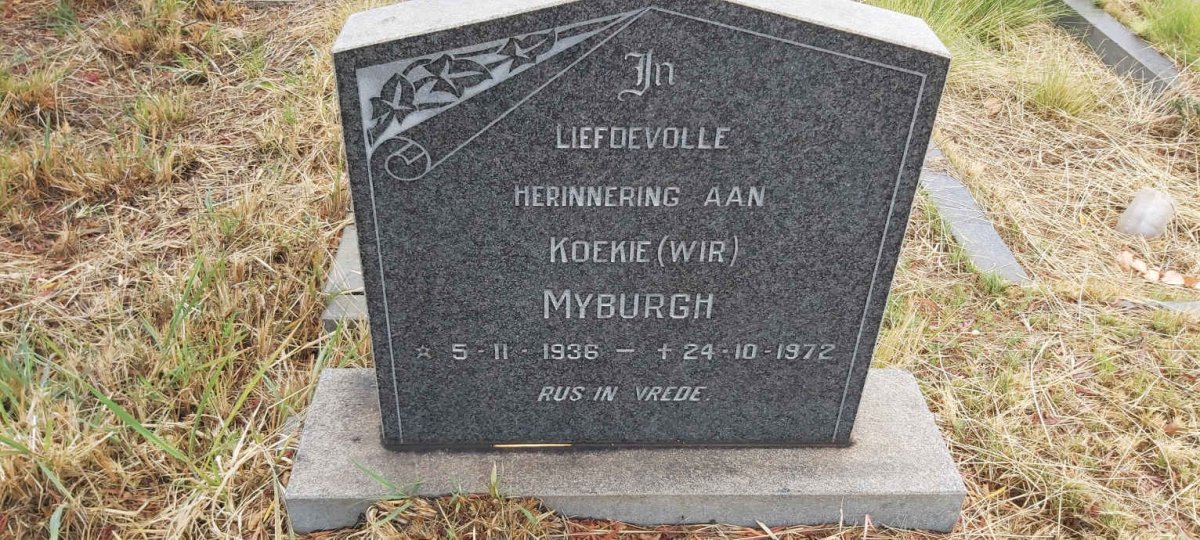 MYBURGH W.I.R. 1936-1972