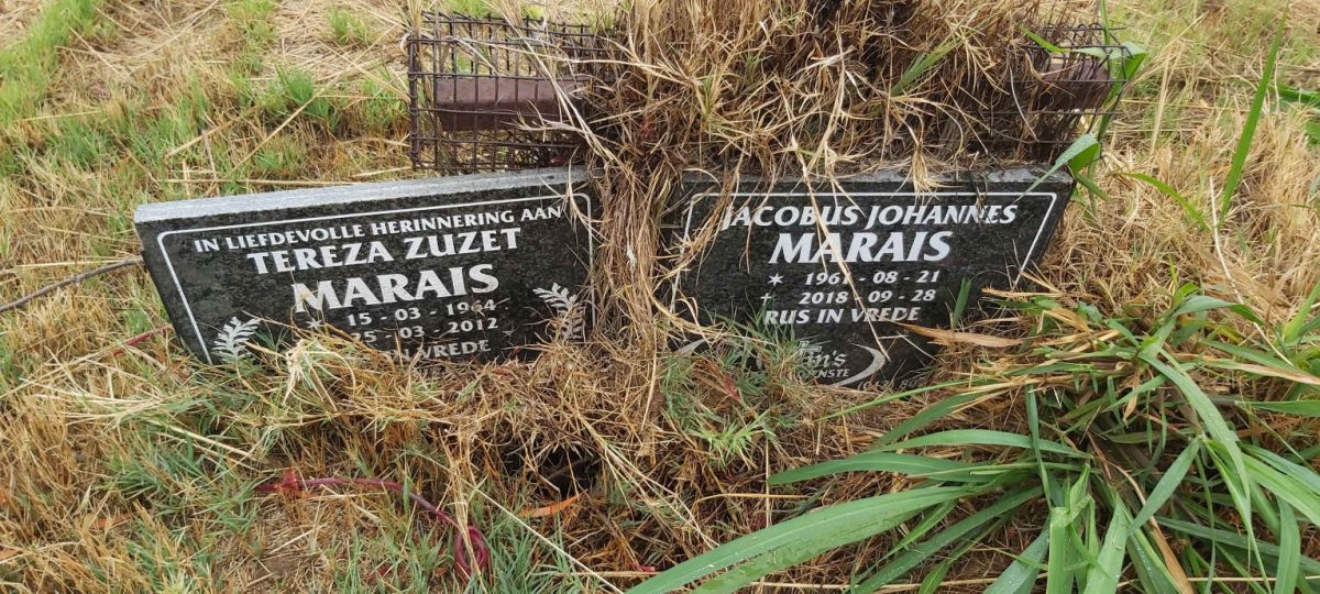 MARAIS Jacobus Johannes 1961-2018 & Tereza Zuzet 1964-2012 