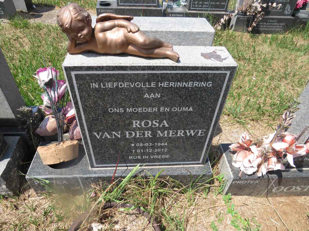 MERWE Rosa, van der 1944-2012