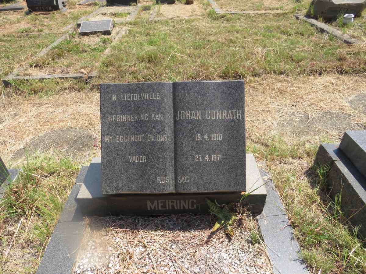 MEIRING Johan Conrath 1910-1971