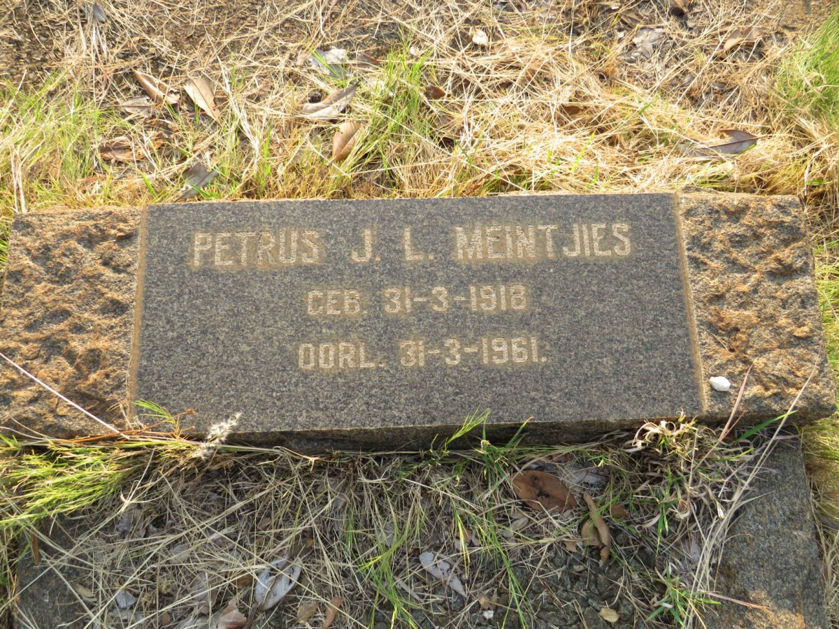 MEINTJIES Petrus J.L. 1918-1961